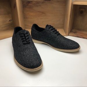 Bar III Dylan Black Wool Lace-Up Oxford